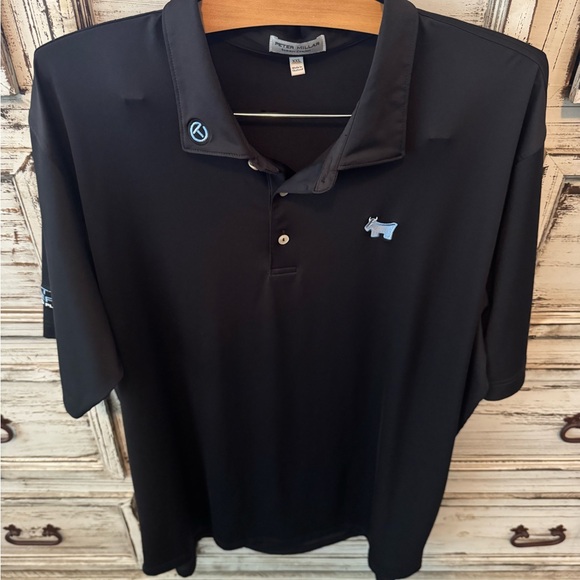 Peter Millar Scotty Cameron Black Summer Comfort Polo XXL - Picture 1 of 4